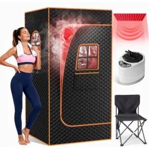 Full-Body Infrared Sauna Tent with Integrated Red Light Therapy